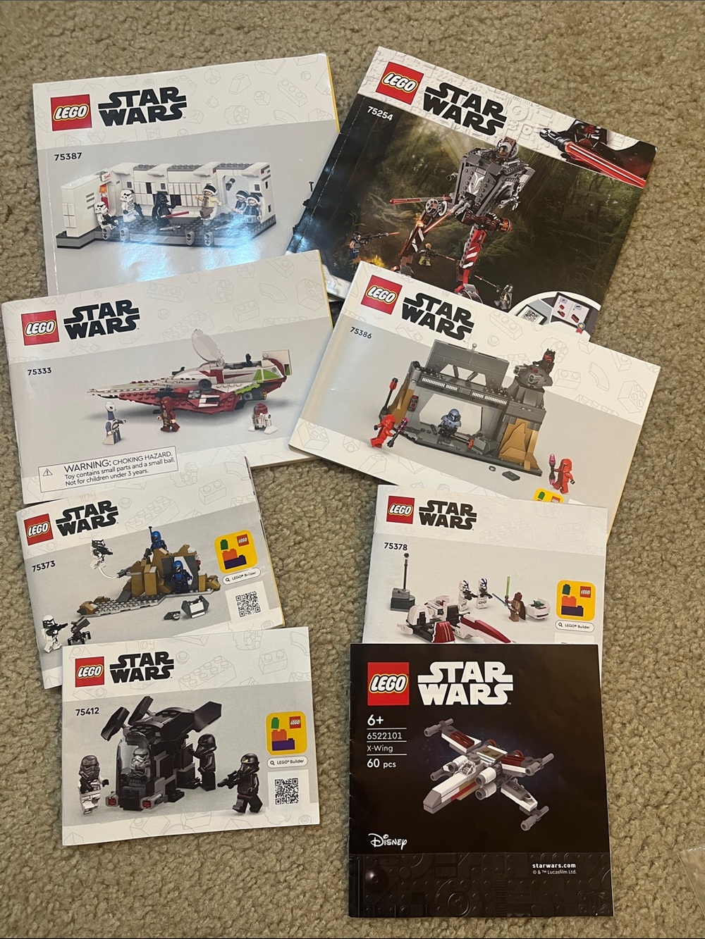 Lego Disney Star Wars instruction books